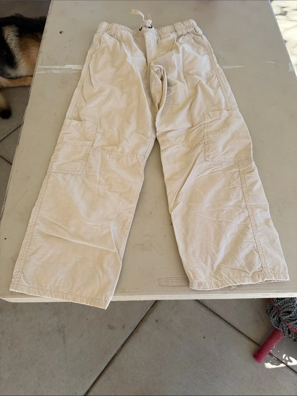 Gymboree Beige Drawstring Cargo Pants